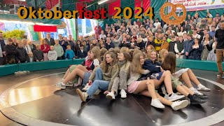 Best girls in Oktoberfest Teufelsrad Challenge 🎡 Watch Stunning Women Spin to Win 💥 [upl. by Akeim175]