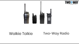 Walkie Talkie vs TwoWay Radio Two Way Direct [upl. by Radke]