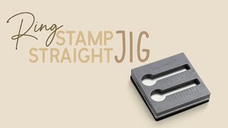 How To Metal Stamp With A Stamp Straight Jig Easy Ring Making Tutorial [upl. by Forester]