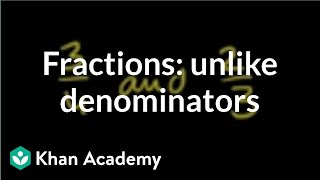 Comparing fractions with different denominators  Fractions  PreAlgebra  Khan Academy [upl. by Durst]