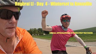 Ragbrai LI 2024  Day 4  Winterset to Knoxville  special appearance by duzer [upl. by Yevoc]