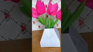 Simple origami flower pot viralvideos mychannel subscribe RimiBiswas24 [upl. by Godbeare]