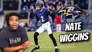 NATE WIGGINS RAVENS CB HIGHLIGHTS  REACTION [upl. by Bozovich]