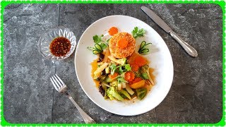 Cô Ba Saigon ★ REPAS ECONOMIQUE ★ Plat VÉGÉTARIEN Riz sauté aux légumes ★ Cơm xào rau củ CHAY [upl. by Anneuq]