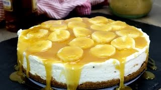 NoBake Banana Rum Cheesecake [upl. by Eessej368]