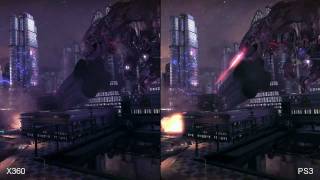 BULLETSTORM quotPS3 vs XBOX 360quot Graphics ComparisonSPLIT SCREEN [upl. by Annaillil]