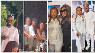 Chidi DIKESagaUche Jumboothers attend RUTH KADIRI 247 END OF YEAR PARTY [upl. by Pennie]