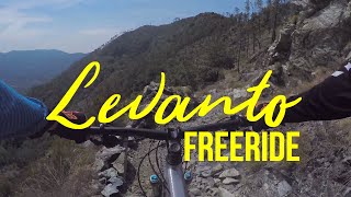 LEVANTO FREERIDE TRAIL PEEK  Mountain biking in the Cinqueterre National Park area in Italy [upl. by Shotton]