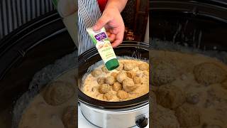 crockpot meatball and pasta dinner This is a family favorite [upl. by Arraik]