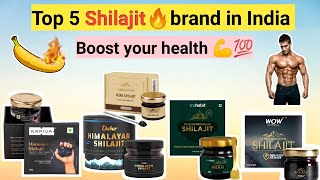 Top 5 Shilajit brands in india🔥 Increase your performance 💪💯 [upl. by Htebazie518]