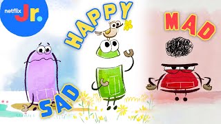 StoryBots Feelings amp Emotions Songs for Kids Compilation 😁🙁 Netflix Jr [upl. by Lissi]