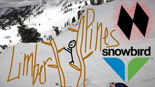 Limber Pines Double Black Diamond Snowbird UT March 2024 [upl. by Andy]