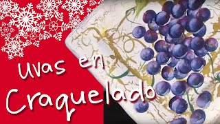 Como Pintar Uvas Sobre Cerámica Craquelada [upl. by Neliac]