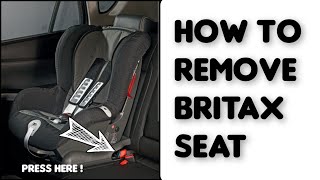 How to REMOVE Britax Child Seat with ISOFIX [upl. by Yelknirb667]