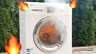 Stress test Volcano FIREWORKS VS Beko washing machine [upl. by Fenner]