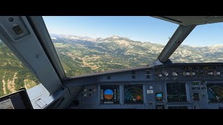 FS2020  Fenix A320 Ceo  FLS Approach en Landing Runway 29 Dubrovnik [upl. by Otsirave845]