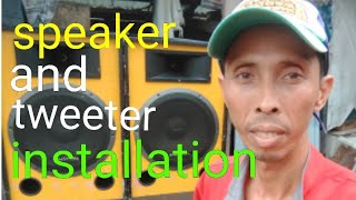 Paano mag lagay ng speaker Tweeter amp speaker installation [upl. by Dippold]