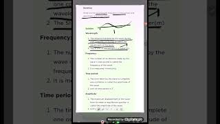 What are wavelength frequency time period and amplitude of a sound wave  CBSE 2012 [upl. by Nevur]