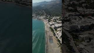 Plakias beach and mountains of Crete  Greece 🇬🇷 [upl. by Feldstein721]