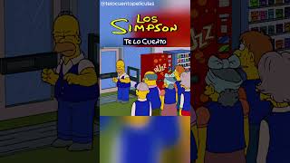 Homero roba televisores y se va del trabajo 📺 lossimpsonshorts [upl. by Einnij774]