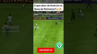 O que dizer sobre o endrick na base do Palmeiras palmeirashj 100palmeiras [upl. by Monroe]