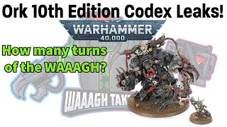 Orks 10th Edition Codex Leak Reactions  Warhammer 40k [upl. by Ellicott]