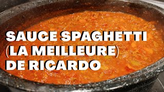 Sauce spaghetti la meilleure de RICARDO [upl. by Yramesor]