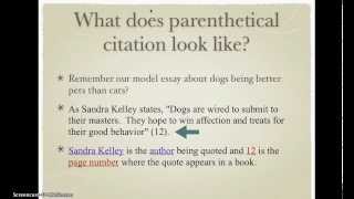 Parenthetical Citations for Argumentative Essay [upl. by Buckden]