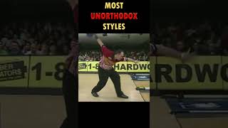 Most Unorthodox Bowling Styles pbabowling bowlingstyle [upl. by Ahsitram]