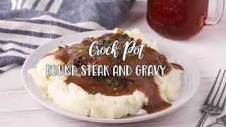 Crock Pot Round Steak and Gravy [upl. by Mcarthur]