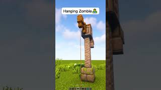 Minecraft Hanging Zombie  shorts [upl. by Akisey298]