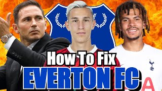 How to Fix Everton FC  Transfers Manager and Tactics [upl. by Dena385]