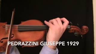 Pedrazzini Giuseppe Violin 1929 [upl. by Maleki292]