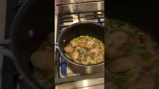 Steamed clams with white wine garlic and butter mediterraneanrecipe mediterraneanstyle recipe [upl. by Sillsby90]