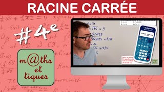 Calculer une racine carrée  Quatrième [upl. by Emearg]