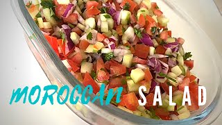 MOROCCAN SALAD How to make Quick and Easy Salad  Mmmm Delicious [upl. by Ayalat]