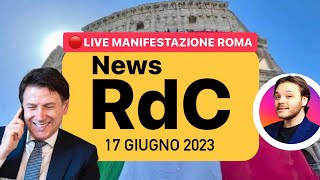 🔴DIRETTA MANIFESTAZIONE ROMA RDC CONTE MOVIMENTO 5 STELLE [upl. by Trici]