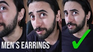 3 Earring Styles for Men [upl. by Ebba]