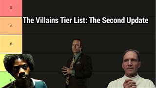 The Villains Tier List The Second Update [upl. by Curkell]