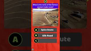 What is the name of the famous ancient trade route quiz [upl. by Ahsienaj]