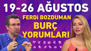 1926 Ağustos Ferdi Bozduman 12 burç yorumu Hangi burçlarını yüzü gülecek hangileri üzülecek [upl. by Direj496]