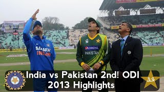 India vs Pakistan 2nd ODI 2013 at Kolkata [upl. by Trill485]