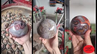 How Spheres Are Made Using Highland Park Lapidary Machines [upl. by Remington]