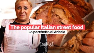 Porchetta di Ariccia an Italian pride and a popular street food [upl. by Notirb]