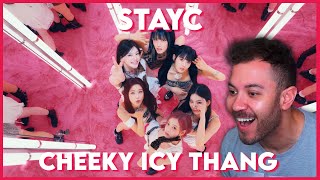 KPOP SONG OF THE SUMMER  STAYC스테이씨 Cheeky Icy Thang MV REACTION [upl. by Netsriik617]