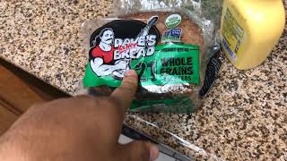 Quick Protein Meal  Daves Killer Bread Review [upl. by Kern971]