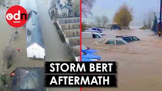 Footage Shows Storm Bert’s Deadly Impact Across the UK [upl. by Wolfson]