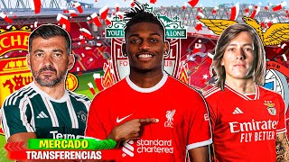 10 TRANSFERENCIAS CONFIRMADAS  RUMORES 2324 Conceição Man UnitedFernandez BenficaLeão Liverpool [upl. by Soloman403]