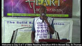 Welcome back to Day 6 of 7 Bible Marathon 19 For Jamaica Morant Bay St Thomas Sept 1521 2024 [upl. by Alano]