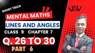 How to solve Lines and Angles MENTAL MATHS Class 9th chapter 6 what is complement part 6 [upl. by Dysart]